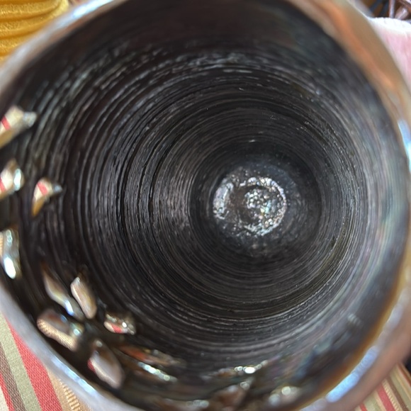 Stamped ROYCROFT RENAISSANCE Raku pottery vase - Picture 12 of 13